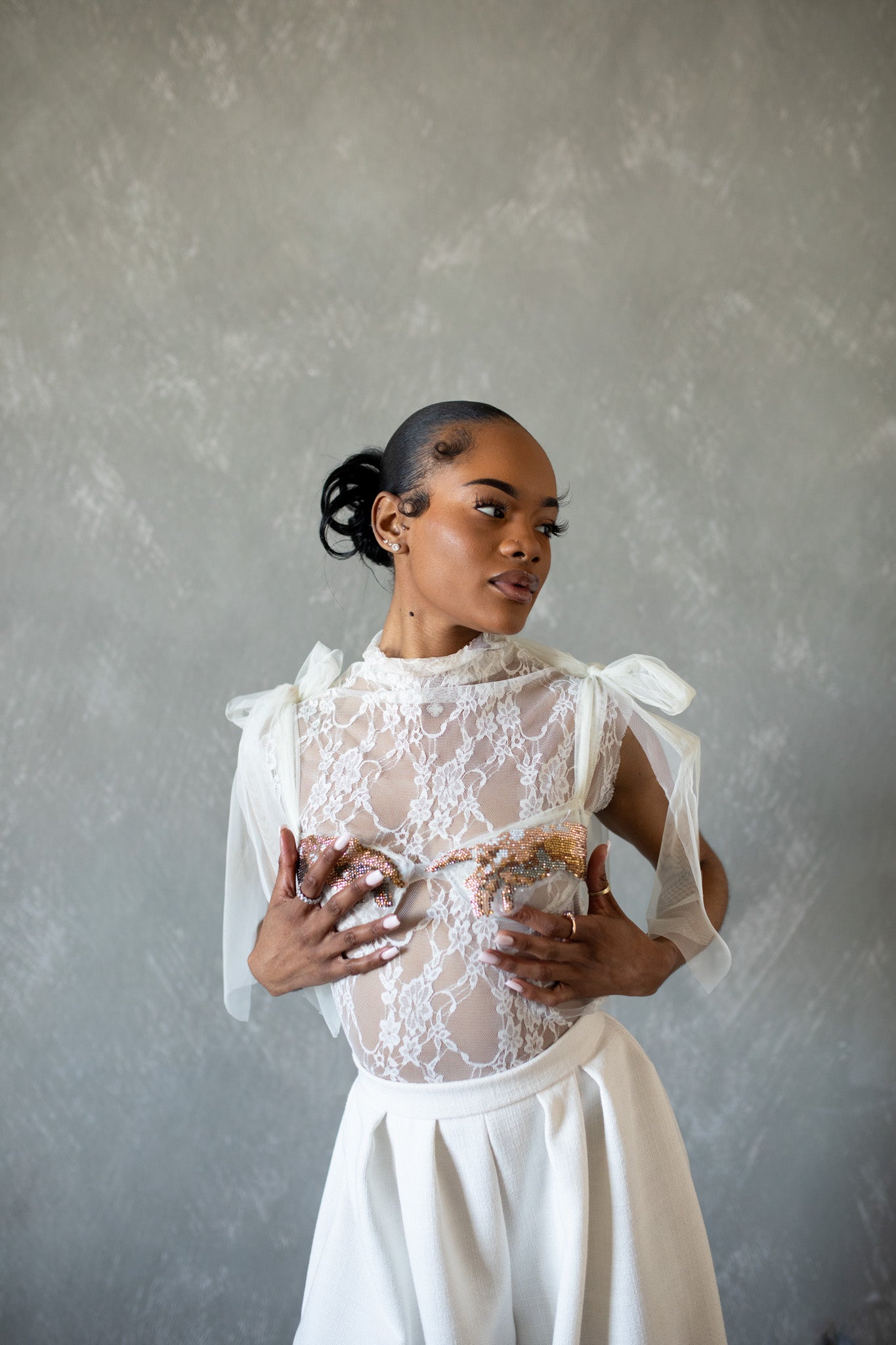 Sleeveless Lace Top