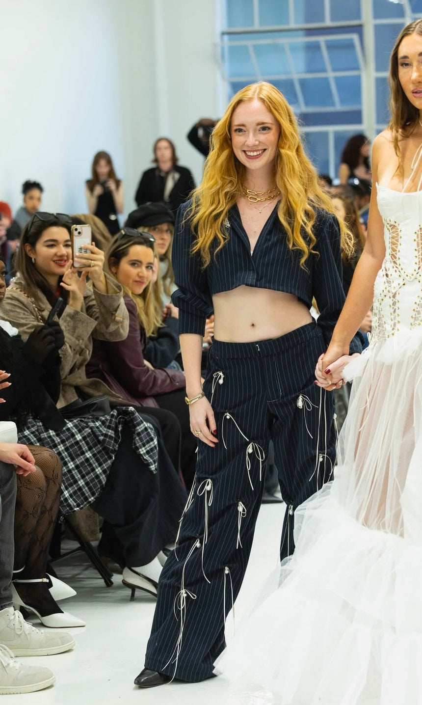 Pinstripe Pearl Top