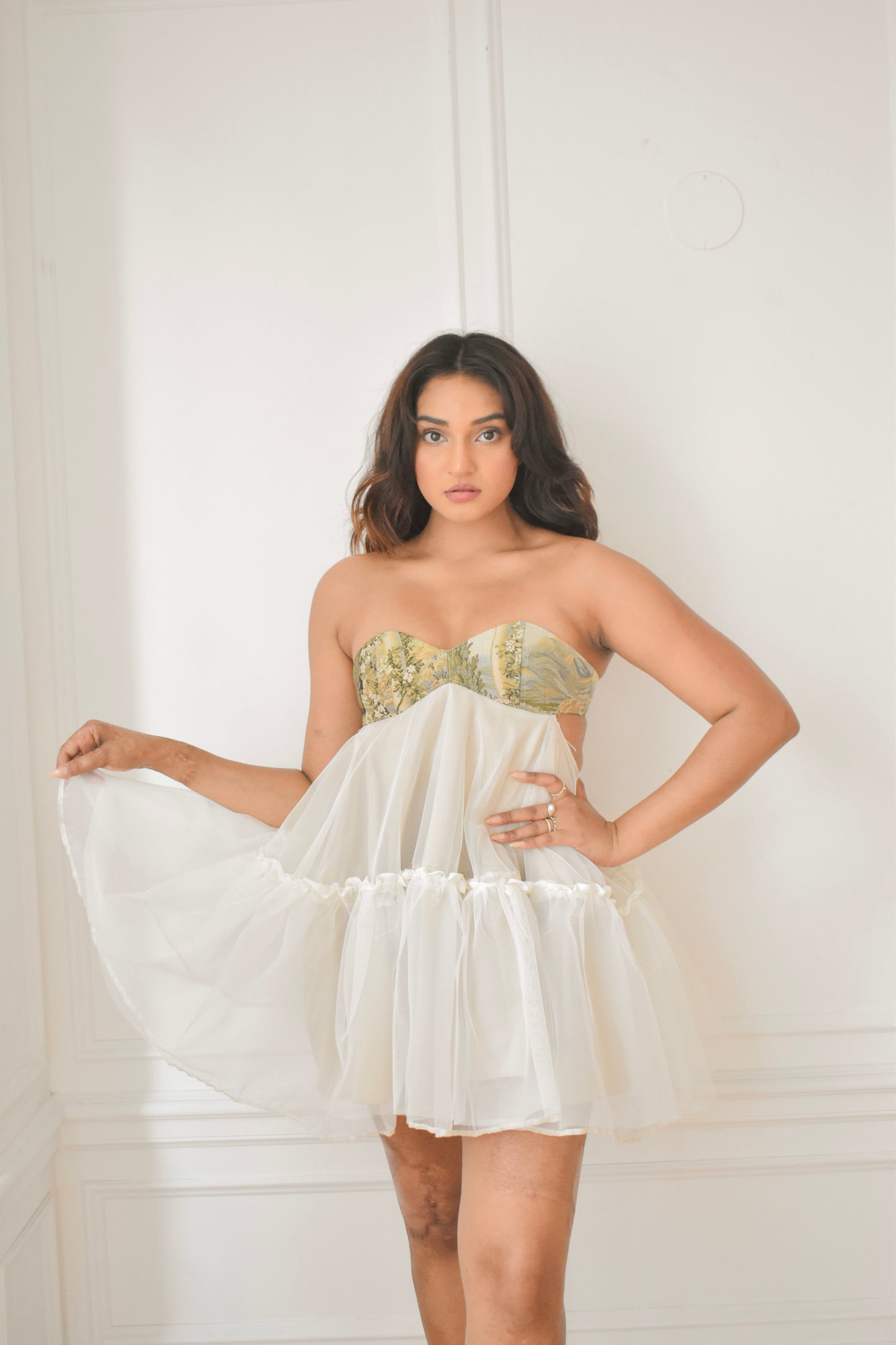 "Stone and Scenery" Baby Doll Dress