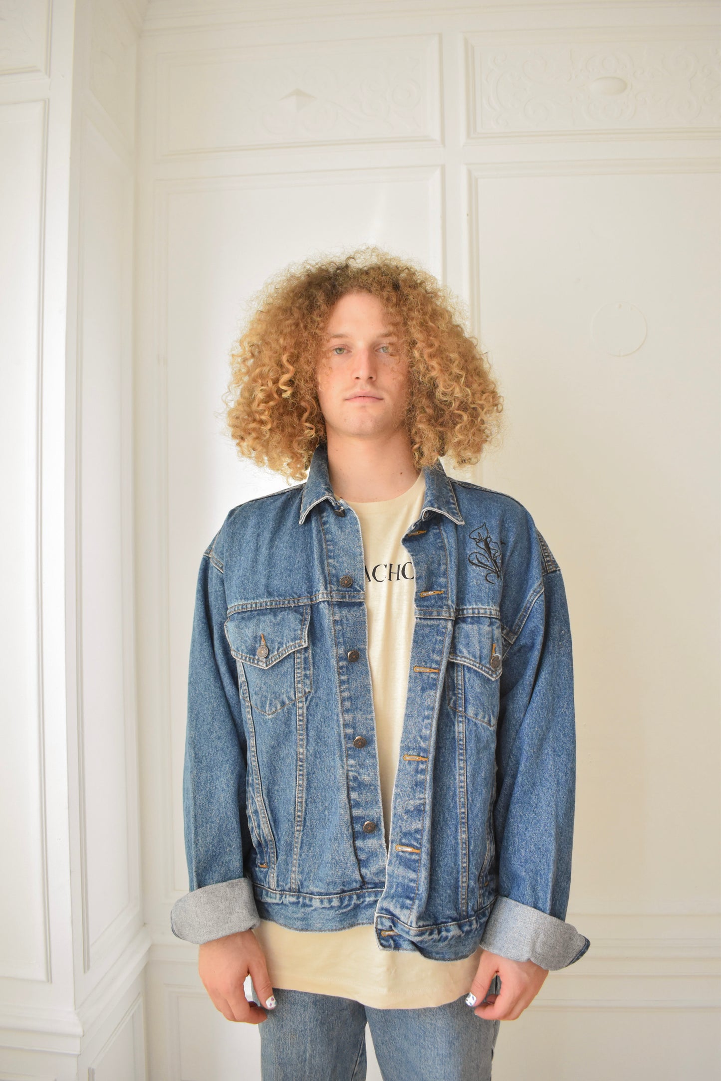 "Storybook Cottage" Denim Jacket