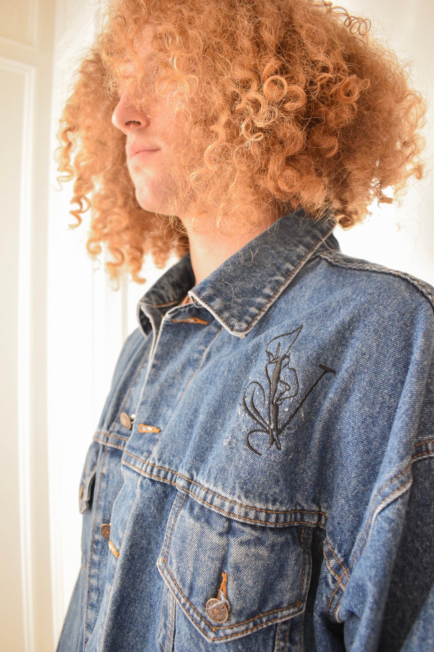 "Storybook Cottage" Denim Jacket