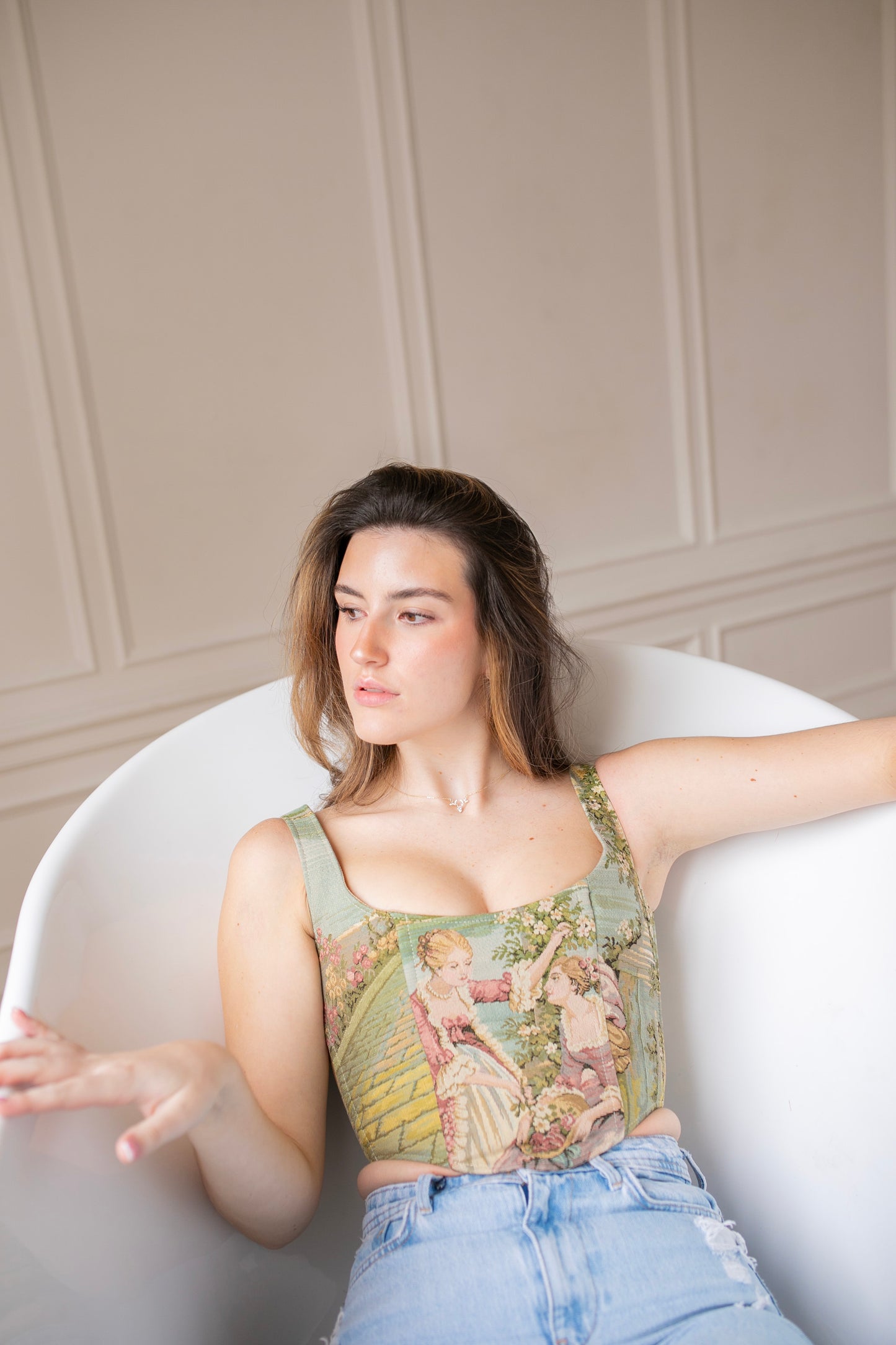 "Ladies in Waiting" Full Tapestry Corset