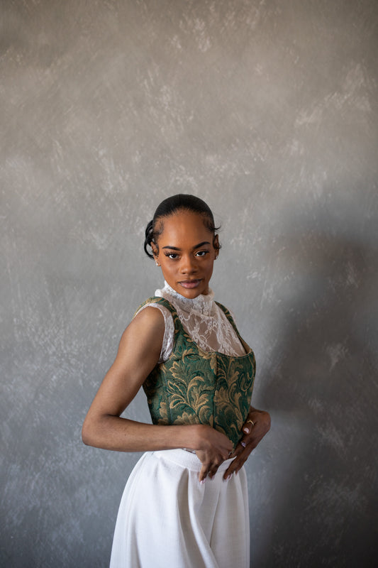 Emerald Jacquard Corset