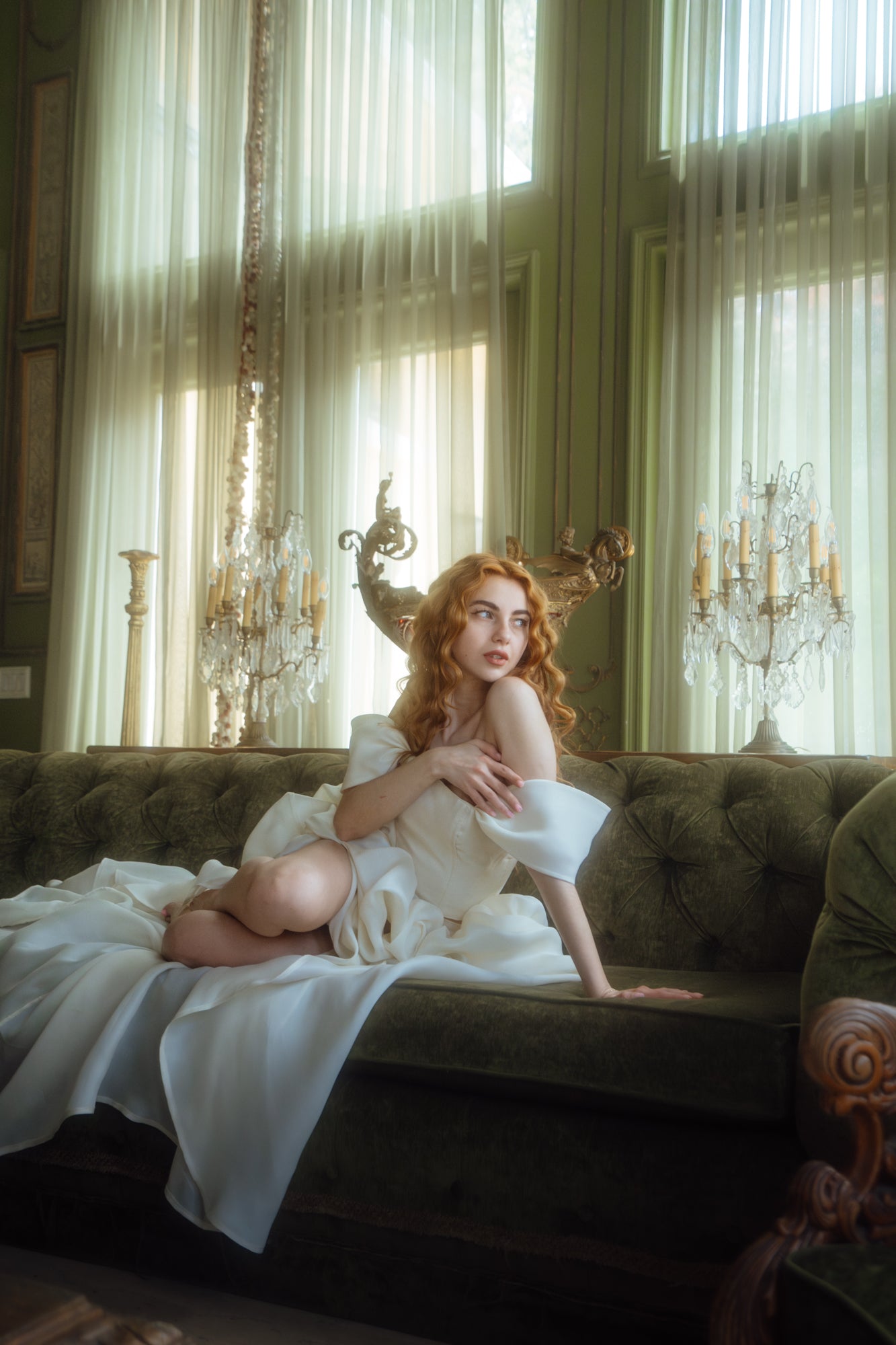 The Collette Sculpted Gown in Ivory