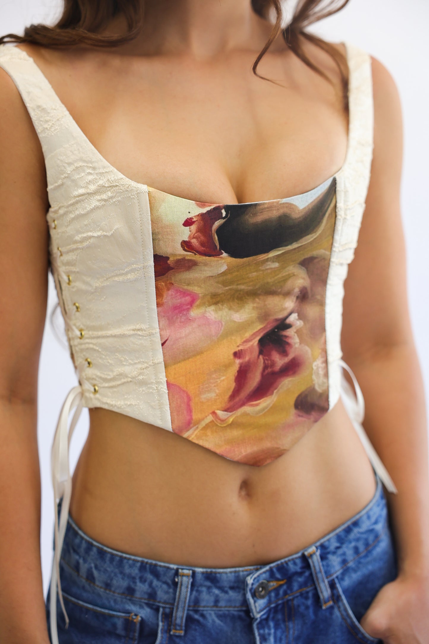 "Save the Date" Side Lace Up Corset