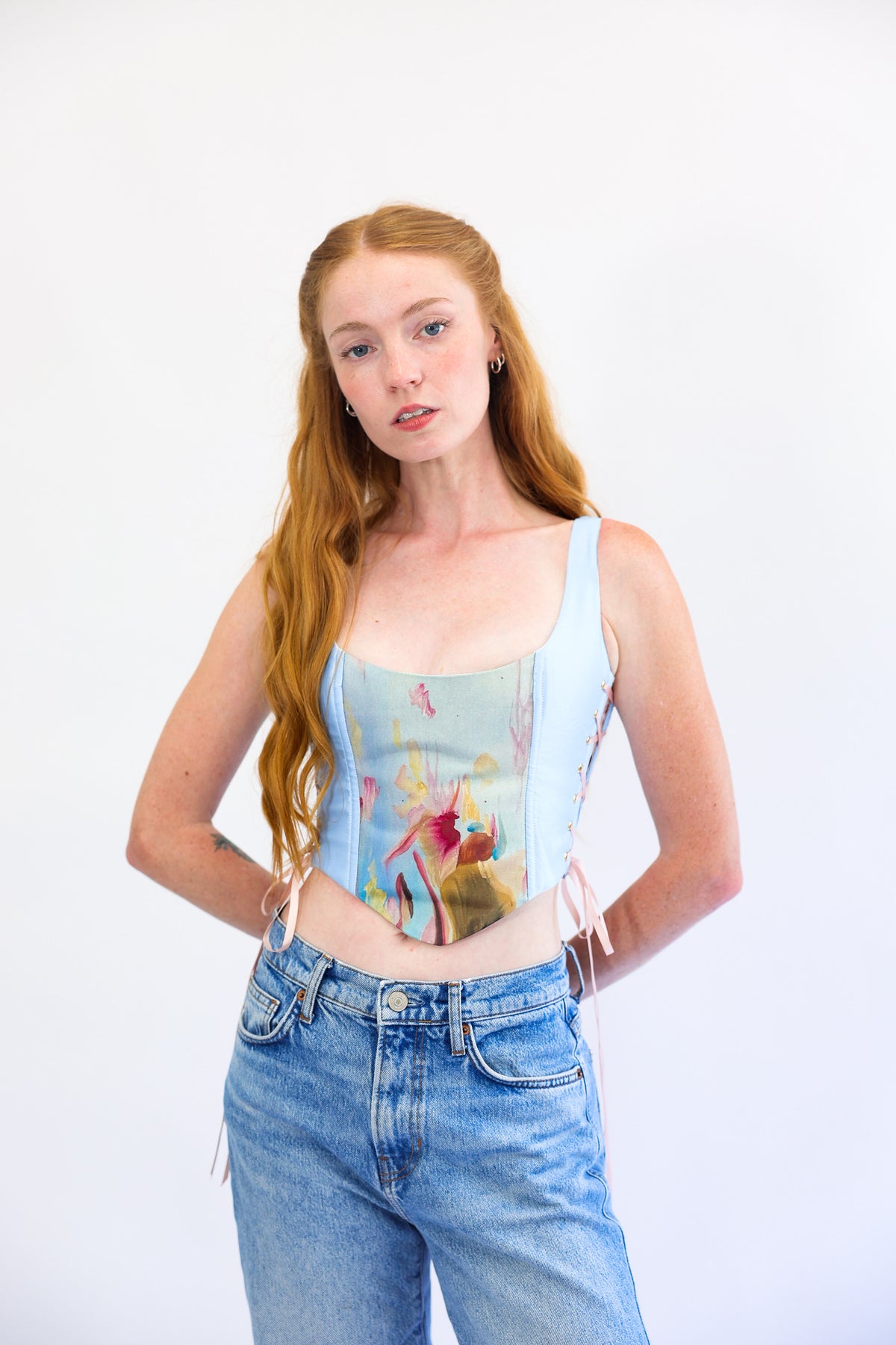 "Save the Date" Side Lace Up Corset