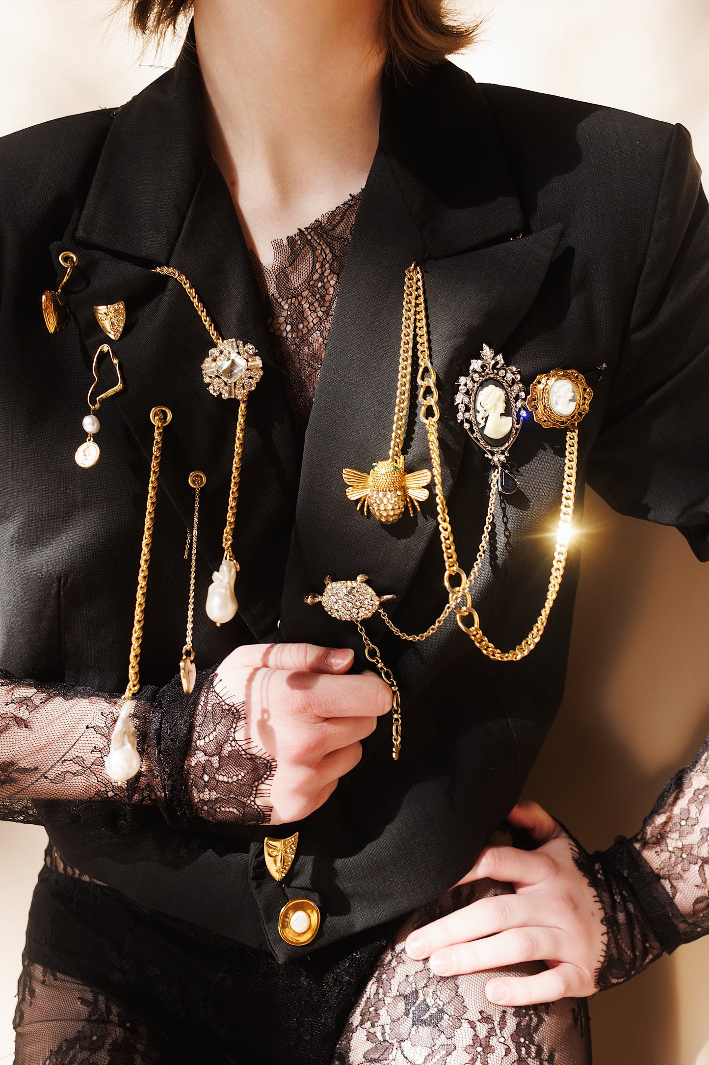 Antique Jewelry Blazer