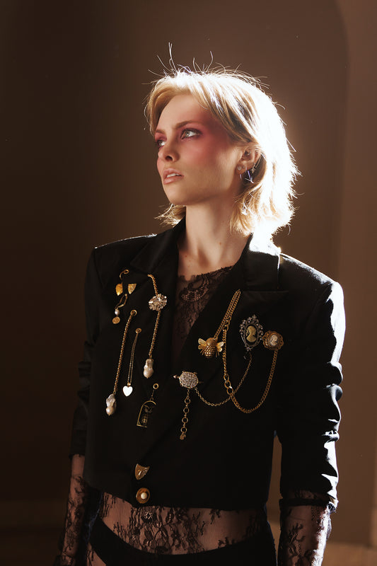 Antique Jewelry Blazer