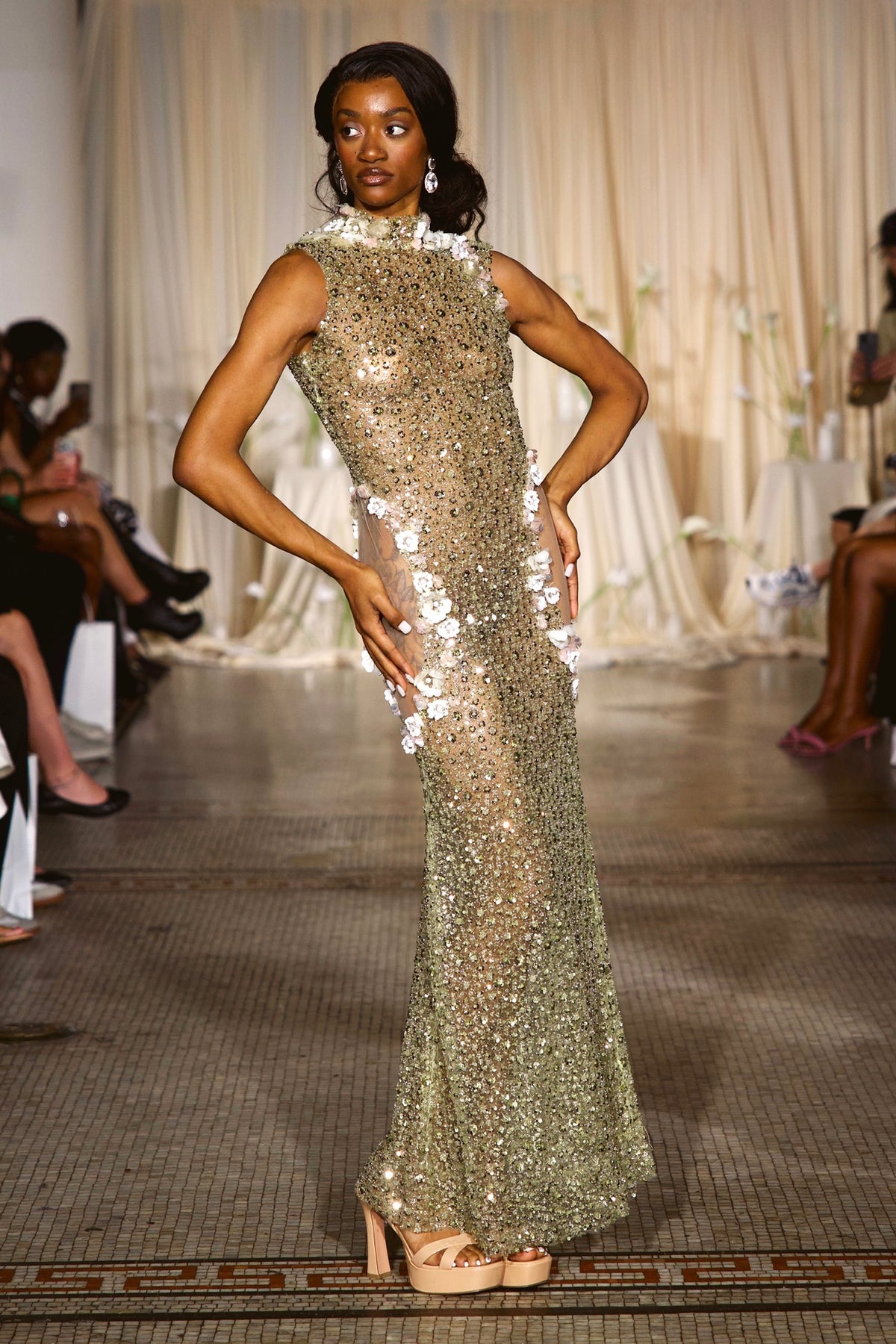 The Beaded Katherine Gown