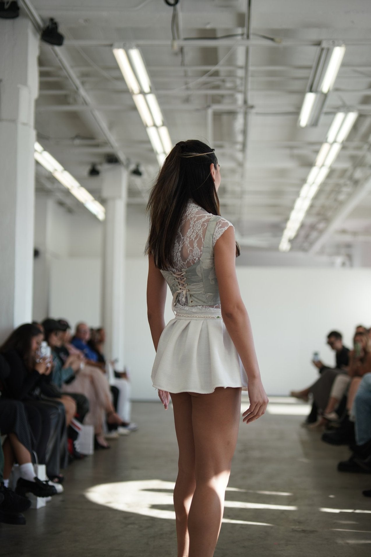 Sage Green Floral Corset Top