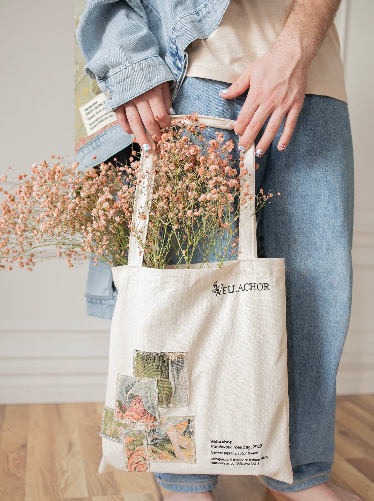"Fabric and Foliage" Tote Bag