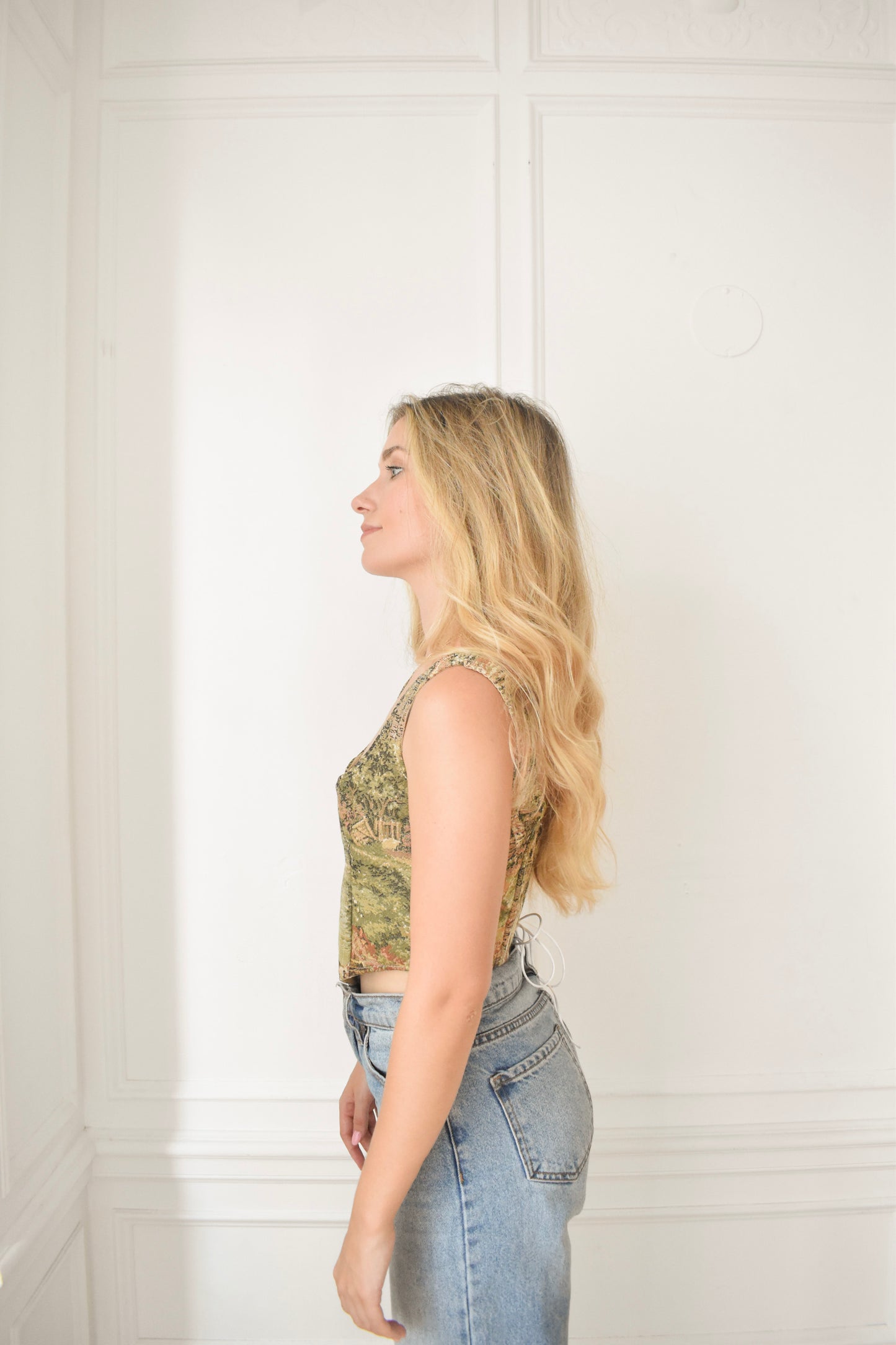 "Forest House" Full Tapestry Corset