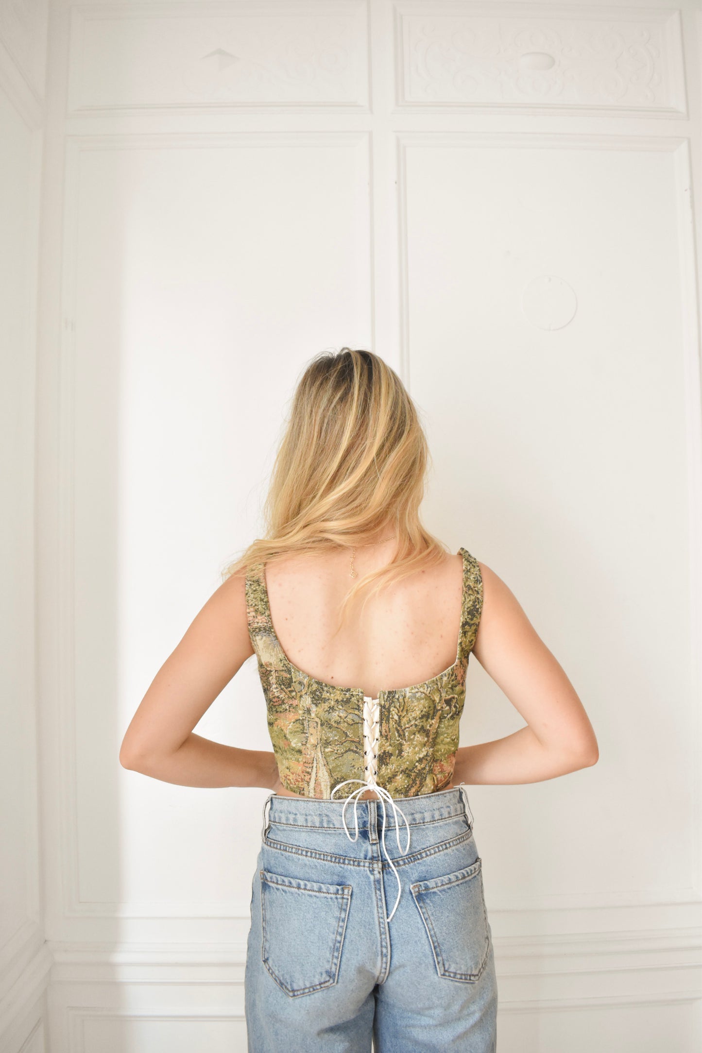 "Forest House" Full Tapestry Corset