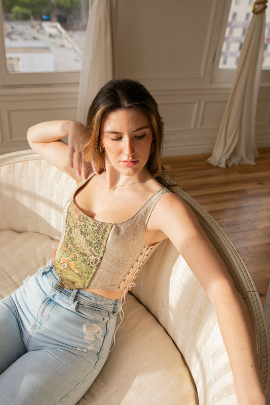 "River Boy" Side Lace Up Corset